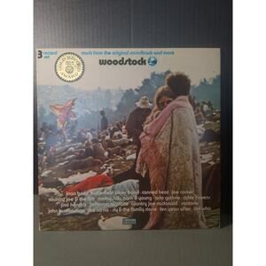 Woodstock Original Soundtrack 3LP Vinyl Cotillion SD 3-500 Gatefold 1970- VG/VG+